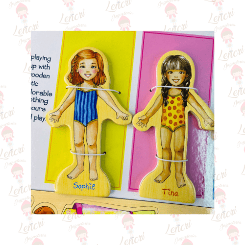 25 Muñecas cambia ropa magnéticas - Imagen 4