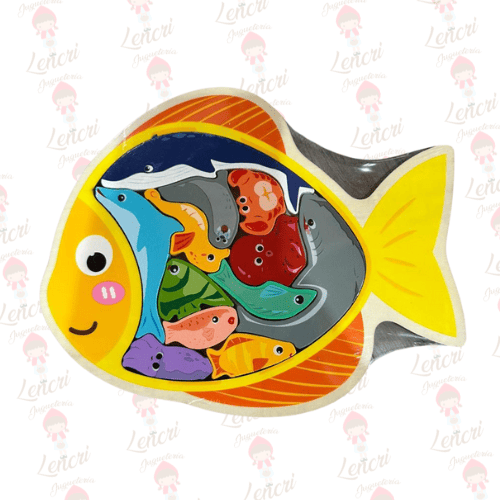 Copia de Copia de Copia de Colorful and Fun Toys Store Typography Logo (1) Rompecabezas fauna marina - Imagen 1