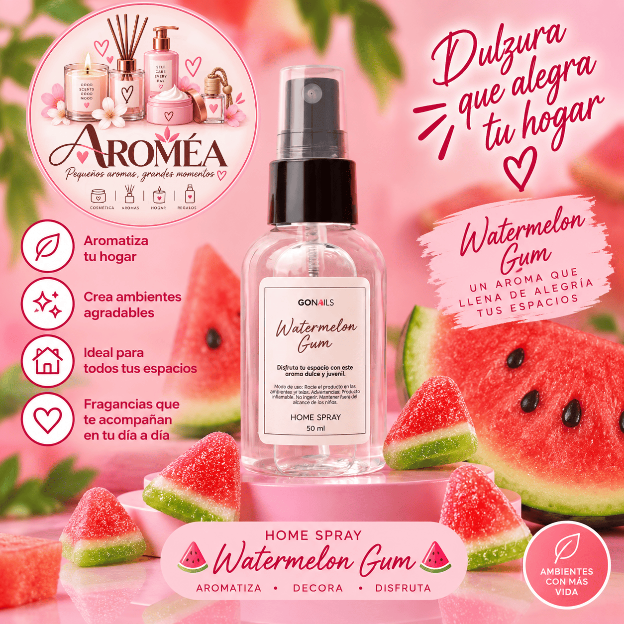 40 Home Spray - Watermelon Gum (50 ml) - Imagen 1