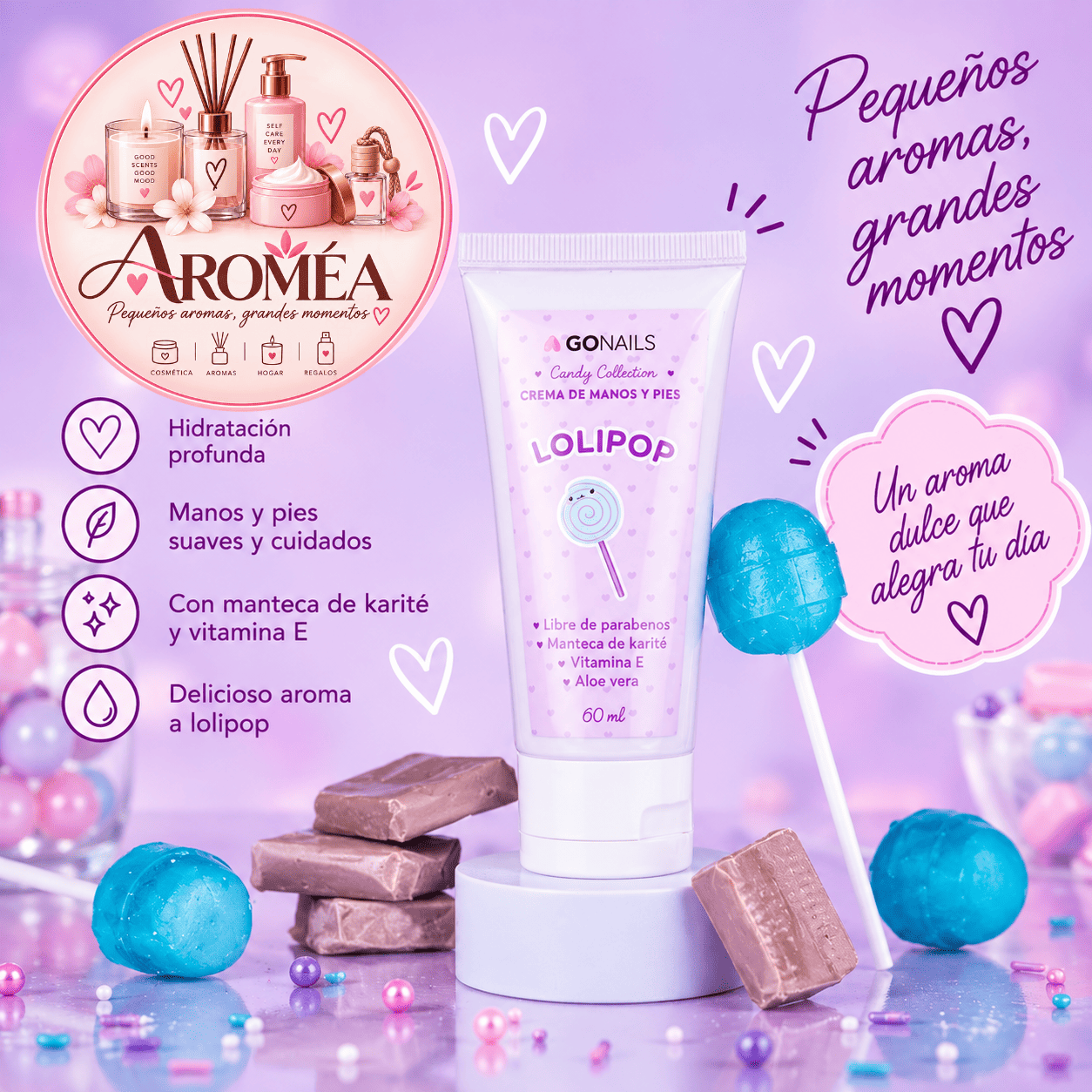 6 Crema de manos y pies - Lolipop (60 ml) - Imagen 1
