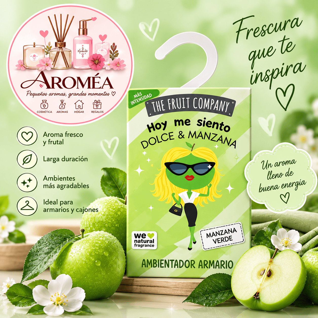 Ambientador Armario Manzana Ambientador de armario - Manzana verde - Imagen 1